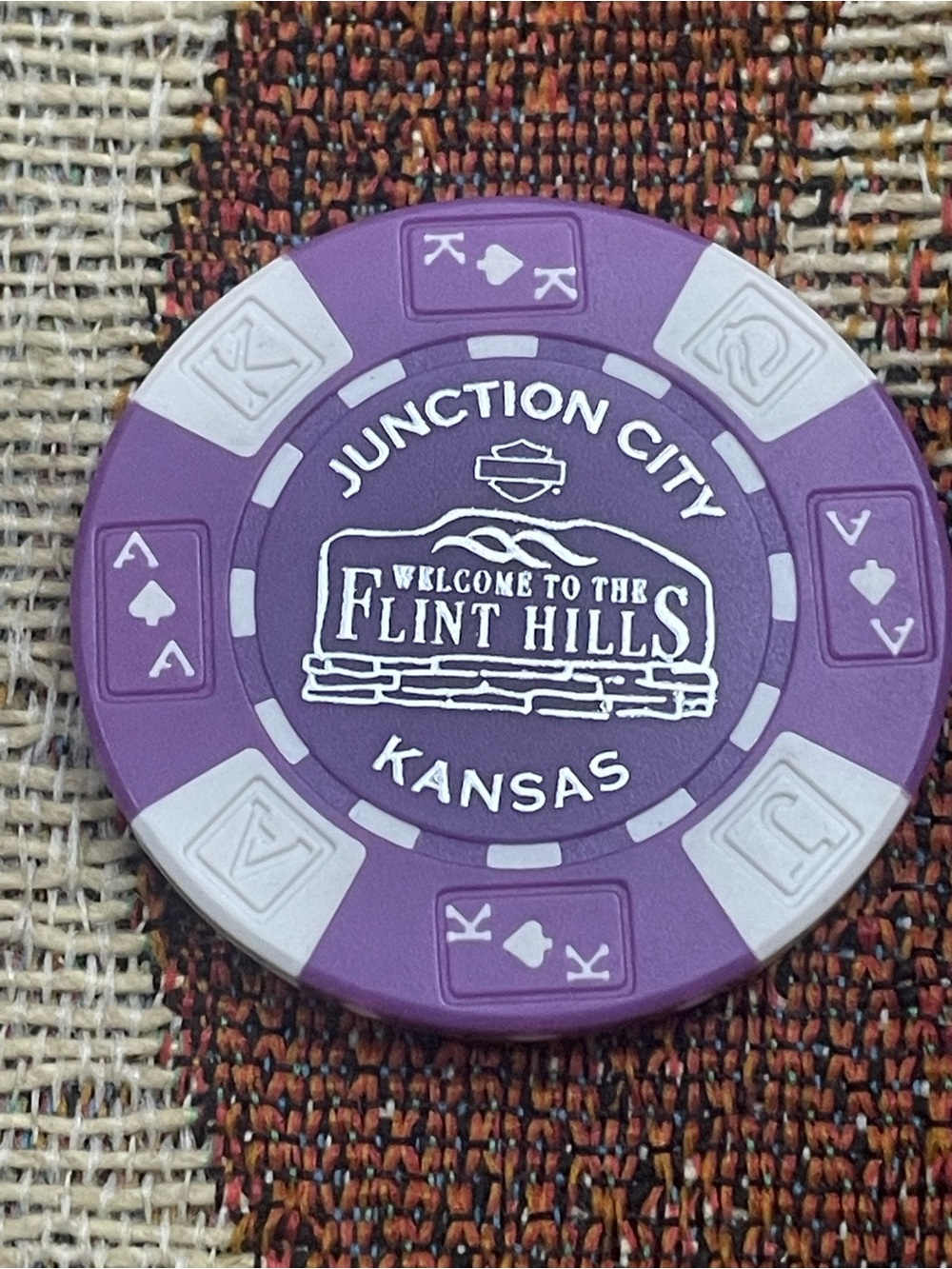 Flint Hills City Cycle Sales Junction City, KS Harley-Davidson Clay Poker Chip